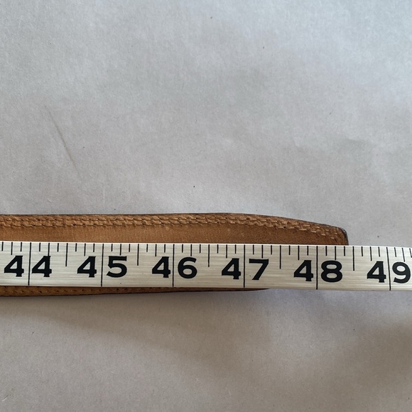 Maximilian leather Belt Black Men’s solid brass buckle 48’ Made in Italy Classic - Picture 8 of 8